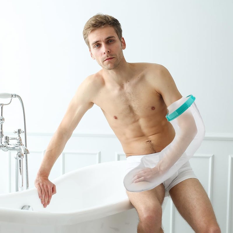 CIVJET Cast Covers for Shower Arm, Waterproof Cast Cover, Cast Cover for Swimming, Cast Protector for Shower Adult, Elbow, Hand, Elbow, Upper Arm (Diameter - 7.9") Extra Long - Image 5